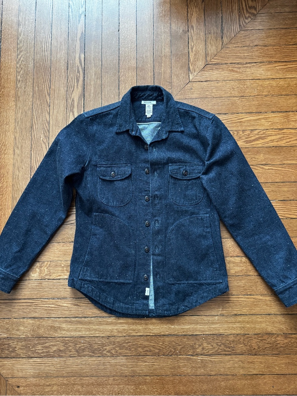 Hiroshi Kato Anvil Selvedge Denim Slub Shirt Jacket size M